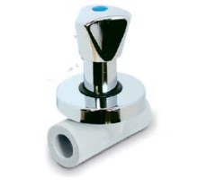 PPR-Absperrhahn Chrome